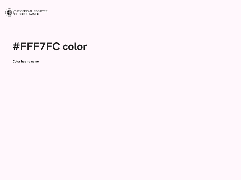 #FFF7FC color image