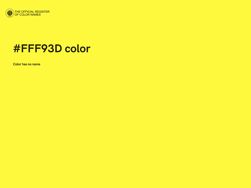 #FFF93D color image